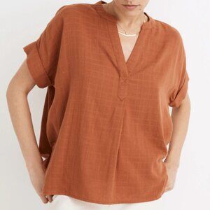 Madewell NWT Lakeline Popover Shirt in Textural Plaid